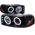 2000-2006 GMC Denali Halo Projector Headlight Smoked- 1 Pair